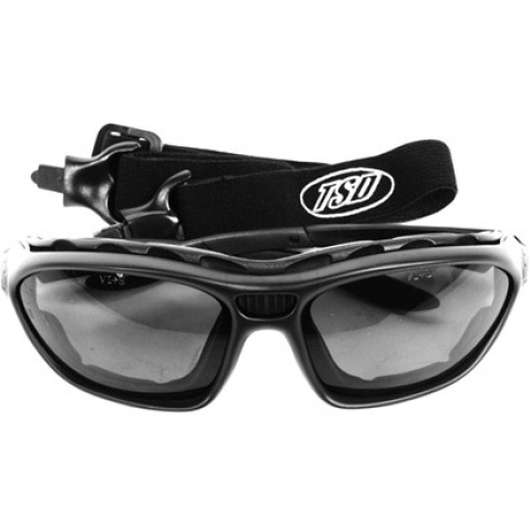 TSD Eye Armor Goggles / Glasses w/ Full Seal Lenses - SMOKED LENS