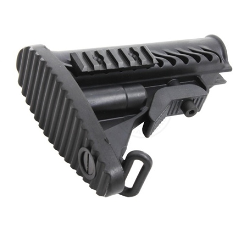 APS Modular Retractable Rear LE Stock for M4/ M16 AEG Rifles - BLACK