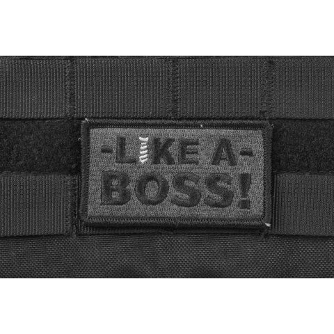 AMS Like A Boss Patch - BLACK/ SWAT - Premium Hi-Fidelity Series