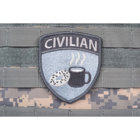 AMS CIVILIAN Patch - GRAY/ ACU - Premium Hi-Fidelity Patch Series