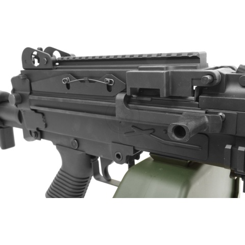 Atlas Custom Works Full Metal MK46 SAW Airsoft Machine Gun AEG - BLACK