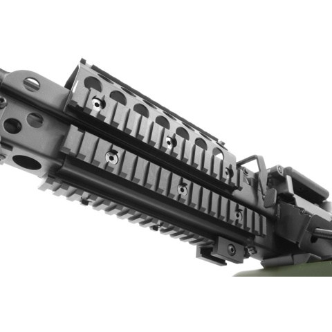 Atlas Custom Works Full Metal MK46 SAW Airsoft Machine Gun AEG - BLACK