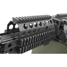 Atlas Custom Works Full Metal MK46 SAW Airsoft Machine Gun AEG - BLACK