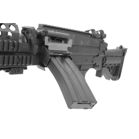 Atlas Custom Works Full Metal MK46 SAW Airsoft Machine Gun AEG - BLACK