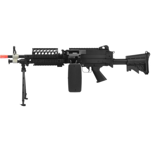 Atlas Custom Works Full Metal MK46 SAW Airsoft Machine Gun AEG - BLACK
