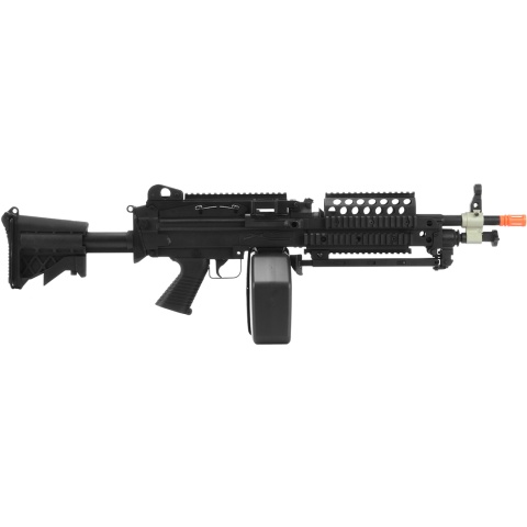 Atlas Custom Works Full Metal MK46 SAW Airsoft Machine Gun AEG - BLACK