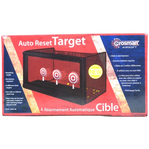 Crosman Airsoft Auto-Reset Automatic Pop-Up Reactive Target System w/ BB Trap Net ASTLG - No Batteries Required!