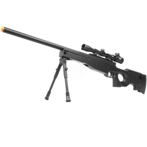 400 FPS DE MK96 Airsoft Spring Sniper Rifle w/ Scope & Bipod