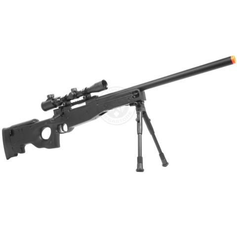 400 FPS DE MK96 Airsoft Spring Sniper Rifle w/ Scope & Bipod