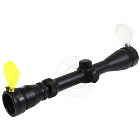 AIM Sports 3-9x40 Adjustable Zoom Rifle Scope Black Finish