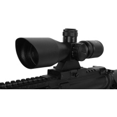 AIM Sports 2.5-10x40 P4 Sniper Rifle Red & Green Illuminated Scope