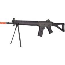 JG SIG 550 Full Metal Gearbox Airsoft AEG Rifle w/ Bipod - BLACK
