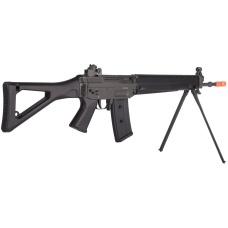 JG SIG 550 Full Metal Gearbox Airsoft AEG Rifle w/ Bipod - BLACK