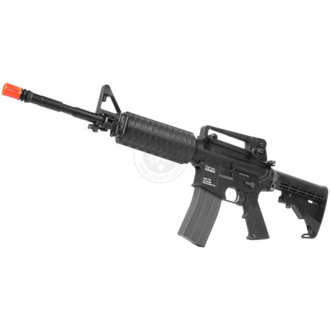 KWA Full Metal PTR LM4 Airsoft Gas Blowback Rifle (Color: Black)