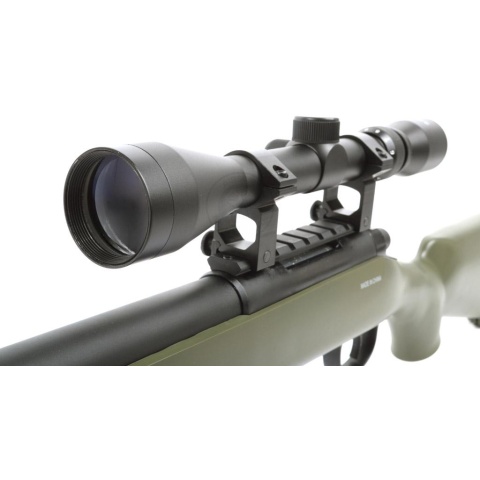 WellFire VSR-10 Spring Airsoft Sniper Rifle w/ Scope - OD GREEN