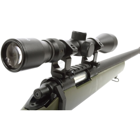 WellFire VSR-10 Spring Airsoft Sniper Rifle w/ Scope - OD GREEN