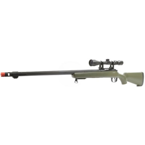 WellFire VSR-10 Spring Airsoft Sniper Rifle w/ Scope - OD GREEN