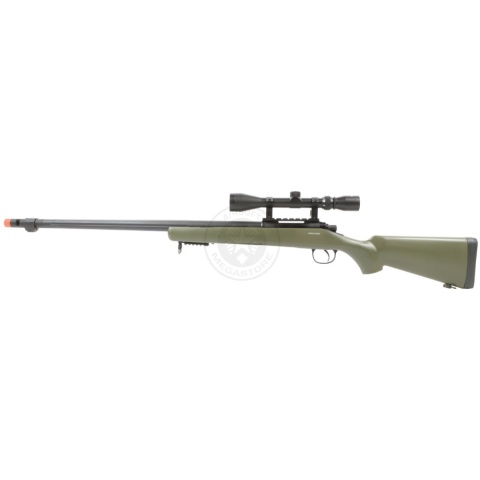 WellFire VSR-10 Spring Airsoft Sniper Rifle w/ Scope - OD GREEN