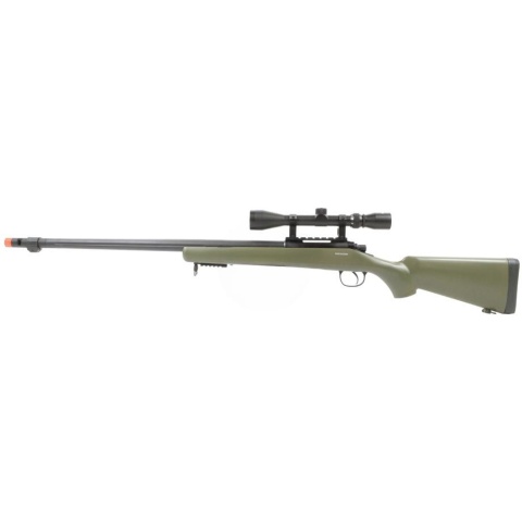 WellFire VSR-10 Spring Airsoft Sniper Rifle w/ Scope - OD GREEN