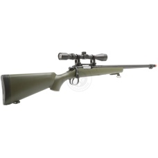 WellFire VSR-10 Spring Airsoft Sniper Rifle w/ Scope - OD GREEN