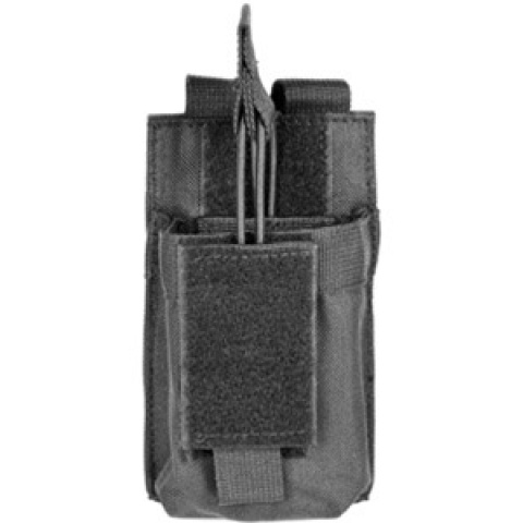 VISM MOLLE M4/M16 Single Rifle Mag Pouch - Black