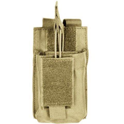 VISM MOLLE M4/M16 Single Rifle Mag Pouch - TAN