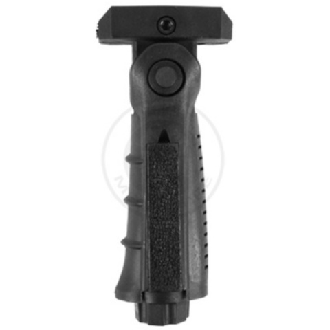 AIM Sports Ergonomic Airsoft Folding Foregrip w/ Pressure Pad Housing
