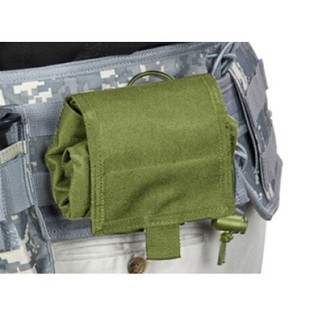 VISM MOLLE Tactical Folding Dump Pouch - OD