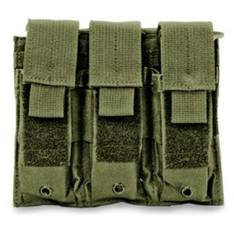 VISM MOLLE Triple Pistol Magazine Pouch - OD