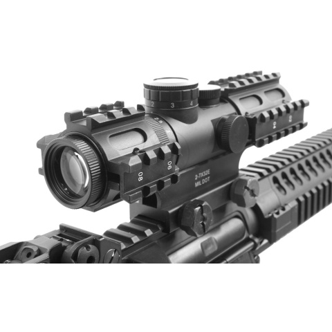 NcStar 2-7x32 Illuminated Full Metal Tactical 3-Rail Sighting System