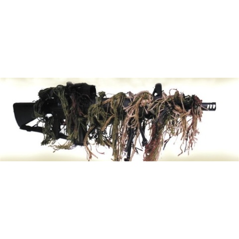 Rothco Bushrag Ghillie Rifle Cover - Outdoor Gun Sniper Camo - WOODLAND