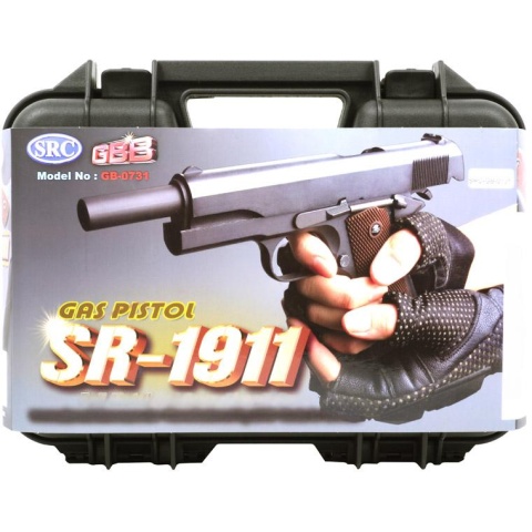SRC Full Metal 1911 Gas Blowback Airsoft Pistol - SR-1911 Series GBB - (DISCONTNUED)