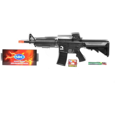 SRC AMS Stryke Series SR15 Carbine Airsoft AEG Rifle - BLACK