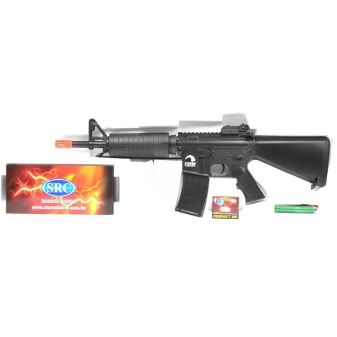 AMS-SRC Stryke Series SR15 CQC Carbine AEG Airsoft Rifle - BLACK -  (DISCONTINUED)