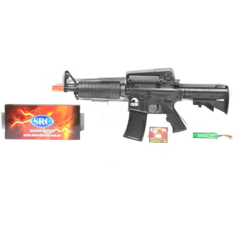 AMS-SRC Stryke Series SR15 X733 Carbine Airsoft AEG Rifle - BLACK -  (DISCONTINUED)