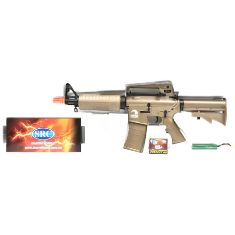 AMS-SRC Stryke Series SR15 X733 Carbine AEG Airsoft Rifle - TAN -  (DISCONTINUED)