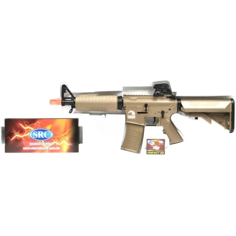 AMS-SRC Stryke Series SR15 MK18 Carbine AEG Airsoft Rifle - TAN -  (DISCONTINUED)