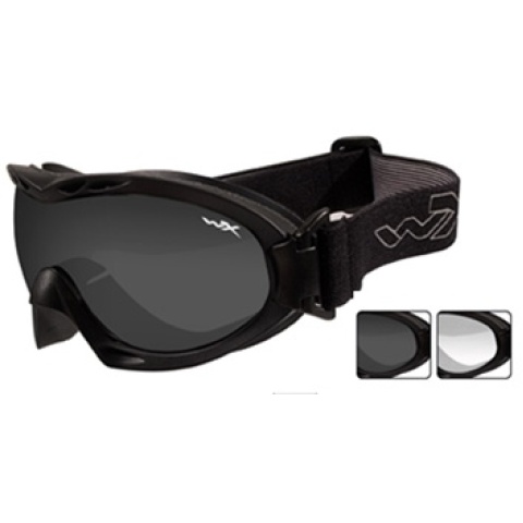 Wiley X Nerve Ballistic Goggles w/ 2X Lenses & Protective Case
