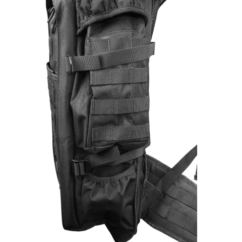 Lancer Tactical 600D 36-Inch Rifle Case Backpack - BLACK