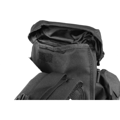 Lancer Tactical 600D 36-Inch Rifle Case Backpack - BLACK