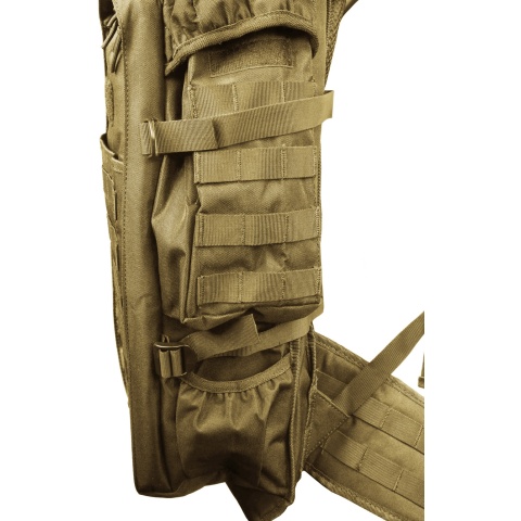 Lancer Tactical 600D 36-Inch Airsoft Rifle Case Backpack - TAN