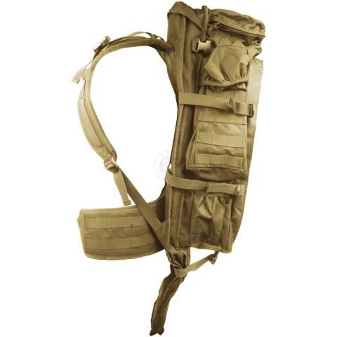 Lancer Tactical 600D 36-Inch Airsoft Rifle Case Backpack - TAN