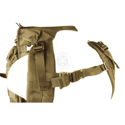 Lancer Tactical 600D 36-Inch Airsoft Rifle Case Backpack - TAN