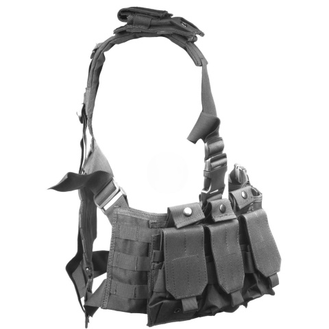 AMA Airsoft Modular Lightweight Chest Rig - BLACK