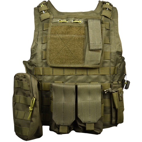 AMA MOLLE StrikeForce 1000D Modular Plate Carrier - OLIVE DRAB