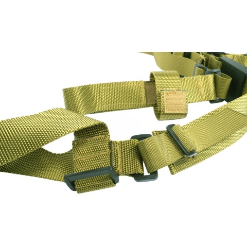 AMA OpSpec 3-Point Adjustable QD Rifle Sling - OD GREEN