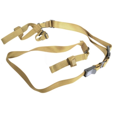 AMA Airsoft Quick Release 3-Point Adjustable Sling - TAN