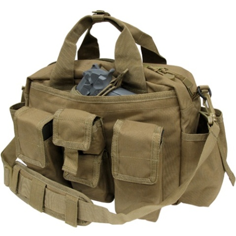 Condor Outdoor: Tactical Response Bag w/ Universal Holster - TAN