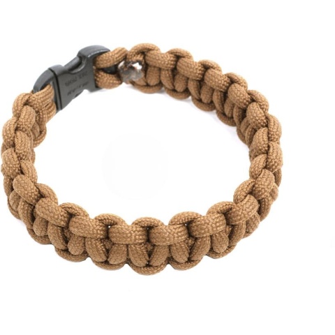 Flyye Industries Mil-Spec Paracord Survival Bracelet - COYOTE BROWN