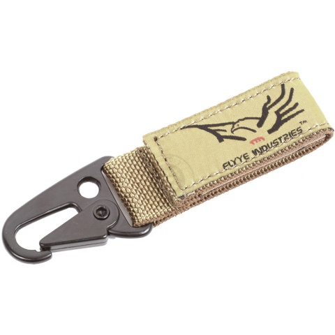 Flyye Industries Airsoft Single Point Hook Key Chain - COYOTE BROWN